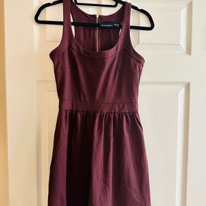 Cynthia Rowley Maroon Dress with Pockets